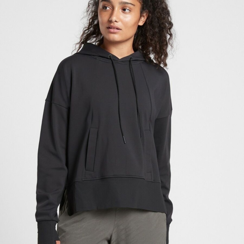 Athleta Mission Pullover Hoodie with Ribbed Cuffs